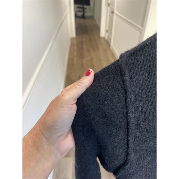 Free People Sz M Wool Blend Cardigan Cottage Core Boho Grandma Oversized Cozy - Picture 6 of 16